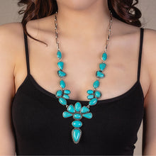 Load image into Gallery viewer, Faux ~ Turquoise ~ Necklace ~ Set