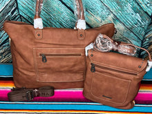 Load image into Gallery viewer, Montana West ~ Brown ~ Aztec ~ Duffle ~ Crossbody ~ Bag ~ Set