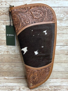 Myra ~ Tooled ~ Leather ~ Cowhide ~ Soft ~ Pistol ~ Case (15")