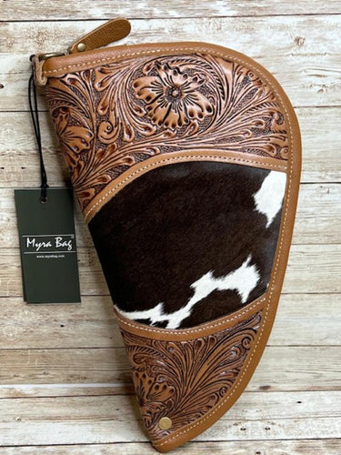 Myra ~ Tooled ~ Leather ~ Cowhide ~ Soft ~ Pistol ~ Case (12