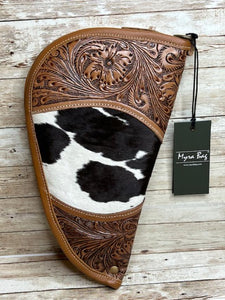 Myra ~ Tooled ~ Leather ~ Cowhide ~ Soft ~ Pistol ~ Case (12")