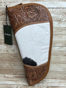 Myra ~ Tooled ~ Leather ~ Cowhide ~ Soft ~ Pistol ~ Case (15")