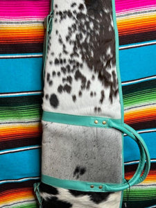 Myra ~ Rifle ~ Cowhide ~ Turquoise ~ Leather ~ Soft ~ Case