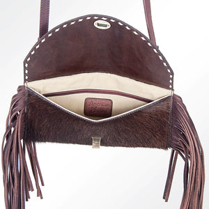 American Darling ~ Leather ~ Hair-On-Hide ~ Fringe ~ Crossbody ~ Bag