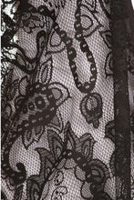 Load image into Gallery viewer, Black ~ Lace ~ Fringed ~ Duster/Kimono (OS)