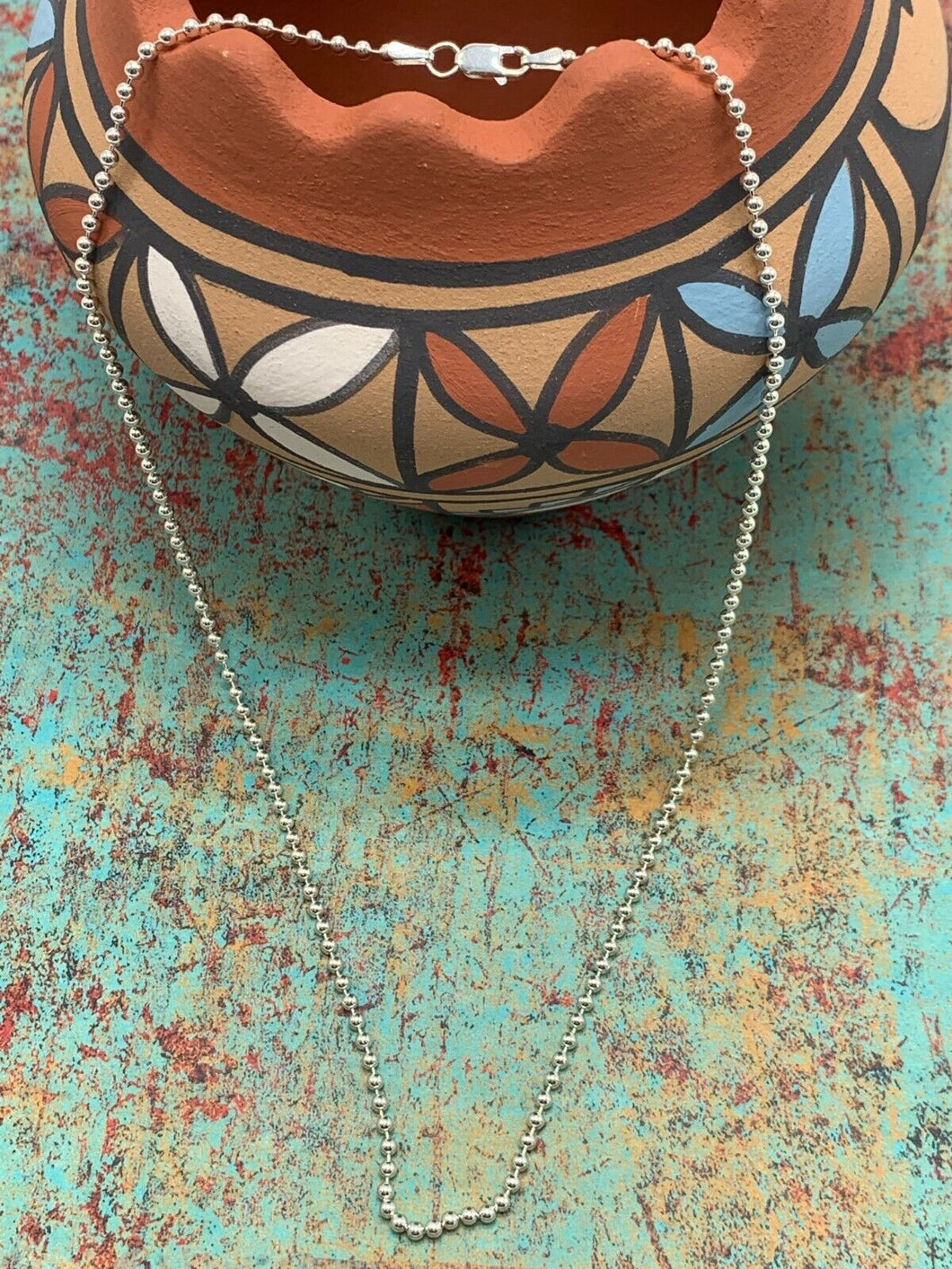 Ball ~ Sterling ~ Chain ~ Necklace