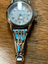 Load image into Gallery viewer, Zuni ~ Turquoise ~ Sterling Silver ~ Watch