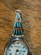 Load image into Gallery viewer, Zuni ~ Turquoise ~ Sterling Silver ~ Watch