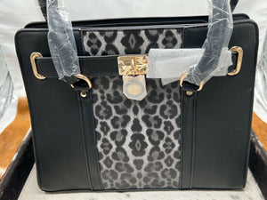 Black ~ Leopard ~ Handbag ~ Set