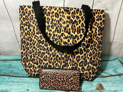 Leopard ~ Tote ~ Bag ~ Set