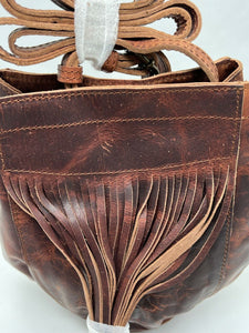 Leather ~ Fringe ~ Crossbody ~ Bag