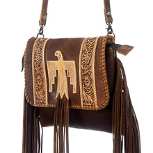 Load image into Gallery viewer, American Darling ~ Leather ~ Fringe ~ Crossbody ~ Bag