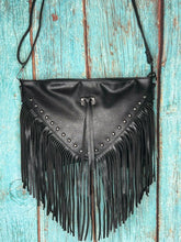 Load image into Gallery viewer, Black ~ Fringe ~ Crossbody ~ Bag