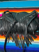 Load image into Gallery viewer, Black ~ Fringe ~ Crossbody ~ Bag