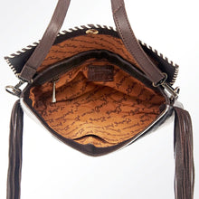 Load image into Gallery viewer, American Darling ~ Leather ~ Hide ~ Fringe ~ Crossbody ~ Bag