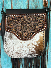 Load image into Gallery viewer, American Darling ~ Leather ~ Hide ~ Fringe ~ Bag