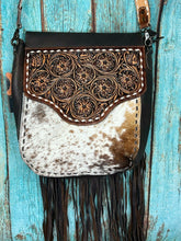 Load image into Gallery viewer, American Darling ~ Leather ~ Hide ~ Fringe ~ Bag