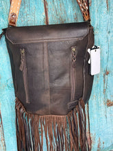 Load image into Gallery viewer, American Darling ~ Leather ~ Hide ~ Fringe ~ Bag