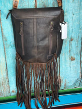 Load image into Gallery viewer, American Darling ~ Leather ~ Hide ~ Fringe ~ Bag