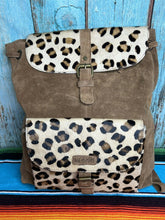 Load image into Gallery viewer, Hair ~ On ~ Hide ~ Suede ~ Leopard ~ Backpack