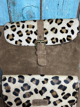 Load image into Gallery viewer, Hair ~ On ~ Hide ~ Suede ~ Leopard ~ Backpack