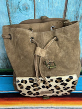 Load image into Gallery viewer, Hair ~ On ~ Hide ~ Suede ~ Leopard ~ Backpack