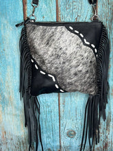 Load image into Gallery viewer, Hair ~ On ~ Hide ~ Fringe ~ Crossbody ~ Bag