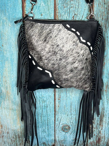 Hair ~ On ~ Hide ~ Fringe ~ Crossbody ~ Bag