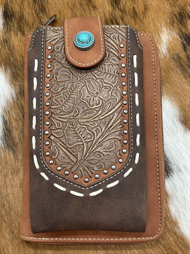 Montana West ~ Embossed ~ Phone ~ Crossbody ~ Wallet