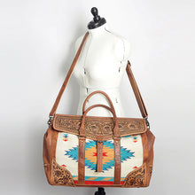 Load image into Gallery viewer, American Darling ~ Leather ~ Blanket ~ Duffle ~ Bag