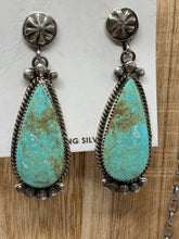 Load image into Gallery viewer, #8 Turquoise 4 Stone ~ Sterling Silver ~ Lariat ~ Necklace ~ Set