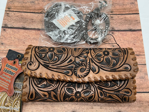 AMERICAN DARLING ~ TOOLED ~ CROSSBODY/WRISTLET ~ WALLET