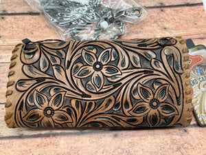 AMERICAN DARLING ~ TOOLED ~ CROSSBODY/WRISTLET ~ WALLET