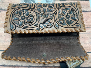 AMERICAN DARLING ~ TOOLED ~ CROSSBODY/WRISTLET ~ WALLET