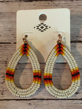 Load image into Gallery viewer, Seed Bead Tear Drop Earrings