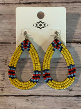 Load image into Gallery viewer, Seed Bead Tear Drop Earrings