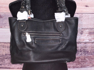 Trinity Ranch Black Hair-On Handbag