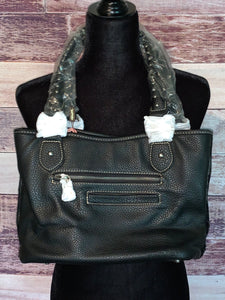 Trinity Ranch Black Hair-On Handbag