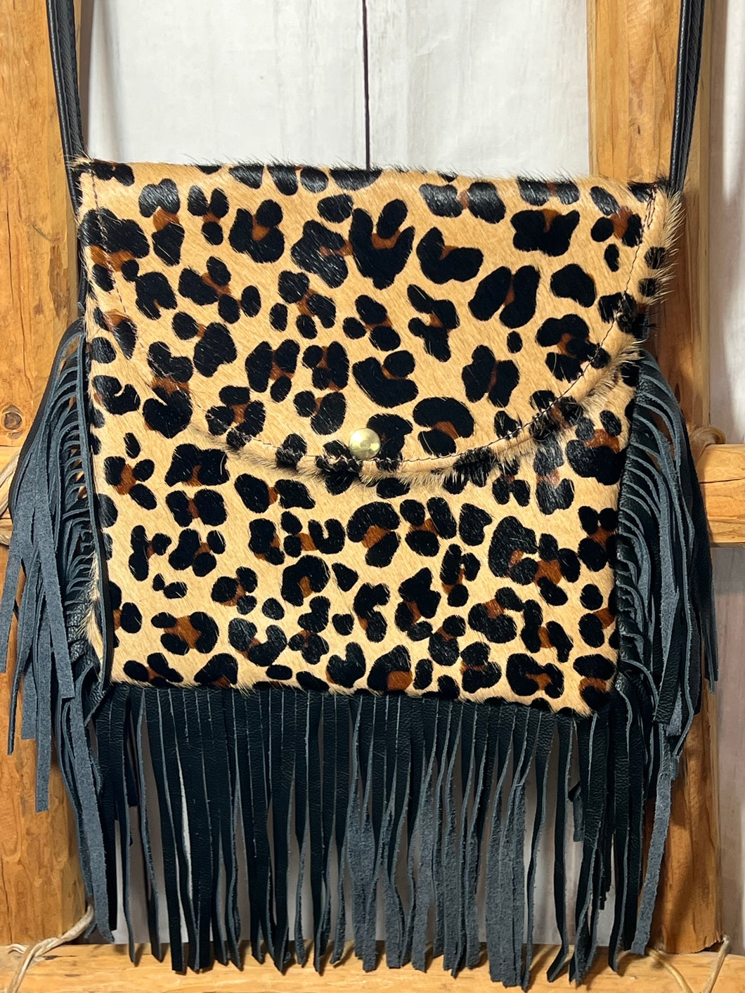 Wild Goose ~ Leopard ~ Hair ~ On ~ Hide ~ Crossbody ~ Bag