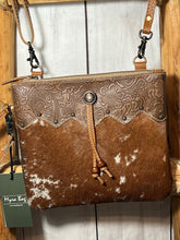 Load image into Gallery viewer, MYRA ~ CROSSBODY ~ WRISTLET ~ HIDE ~ BAG