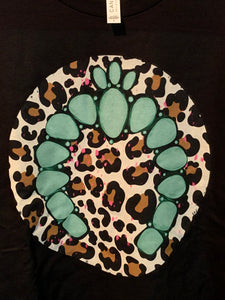 Turquoise ~ Naja ~ Leopard ~ T-Shirt (Assorted Sizes)