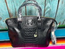 Load image into Gallery viewer, Inspired ~ Black ~ Croc ~ Vegan ~ Leather ~ Handbag