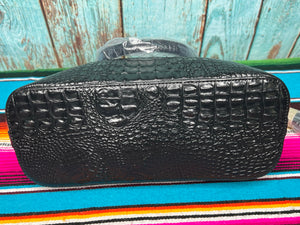 Inspired ~ Black ~ Croc ~ Vegan ~ Leather ~ Handbag