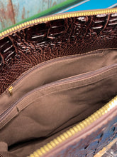 Load image into Gallery viewer, Inspired ~ Chocolate Brown ~ Croc ~ Vegan ~ Leather ~ Handbag