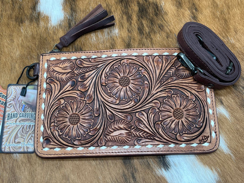 American Darling ~ Tooled Leather ~ Crossbody ~ Bag