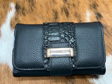 Load image into Gallery viewer, Black ~ Croc ~ Wallet