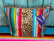 Load image into Gallery viewer, Serape ~ Leopard ~ Tote ~ Bag