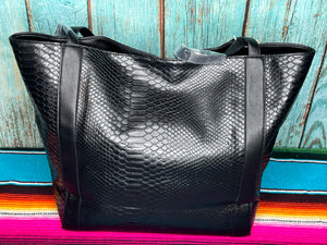 Croc ~ Embossed ~ Tote ~ Bag