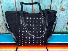 Load image into Gallery viewer, Studded ~ Black ~ Tote ~ Bag