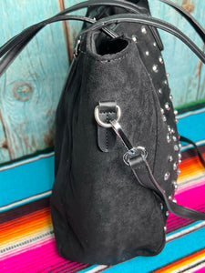 Studded ~ Black ~ Tote ~ Bag